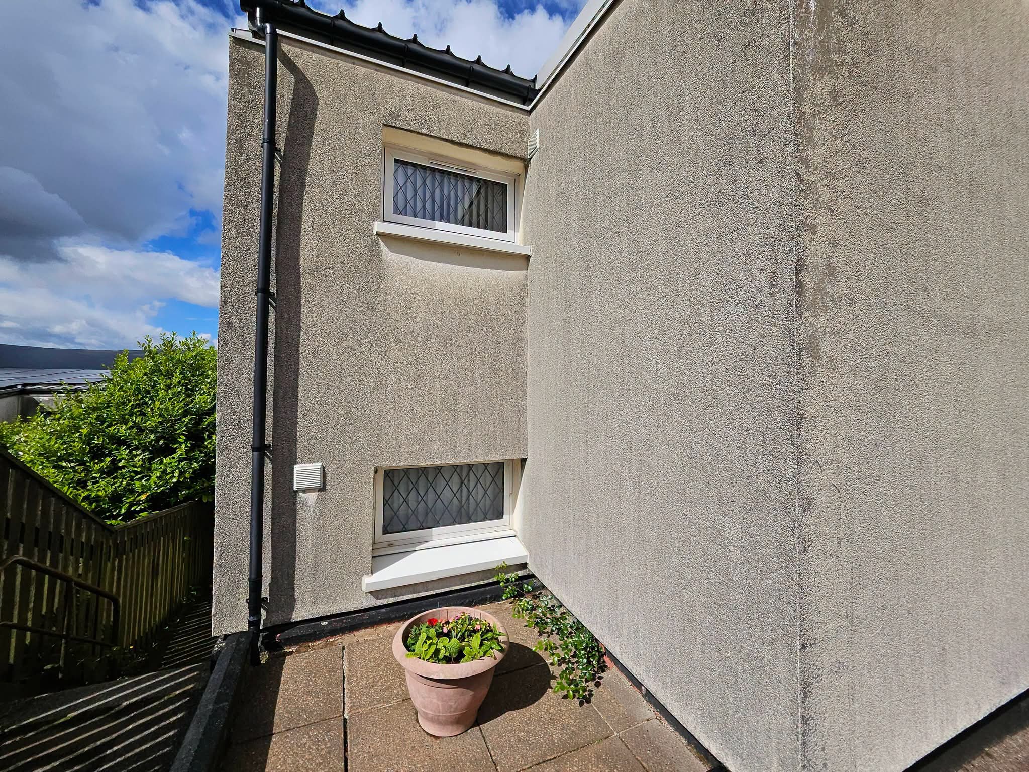Render softwashing job — before